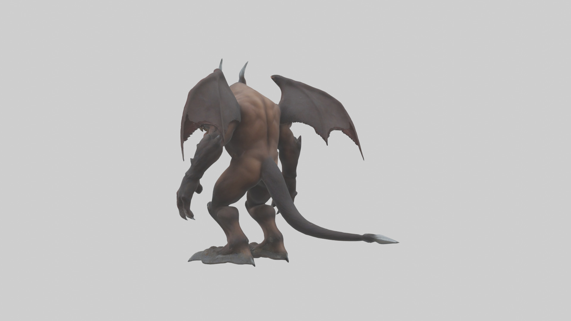 Grizzly Demon model Low-poly 3D model_1