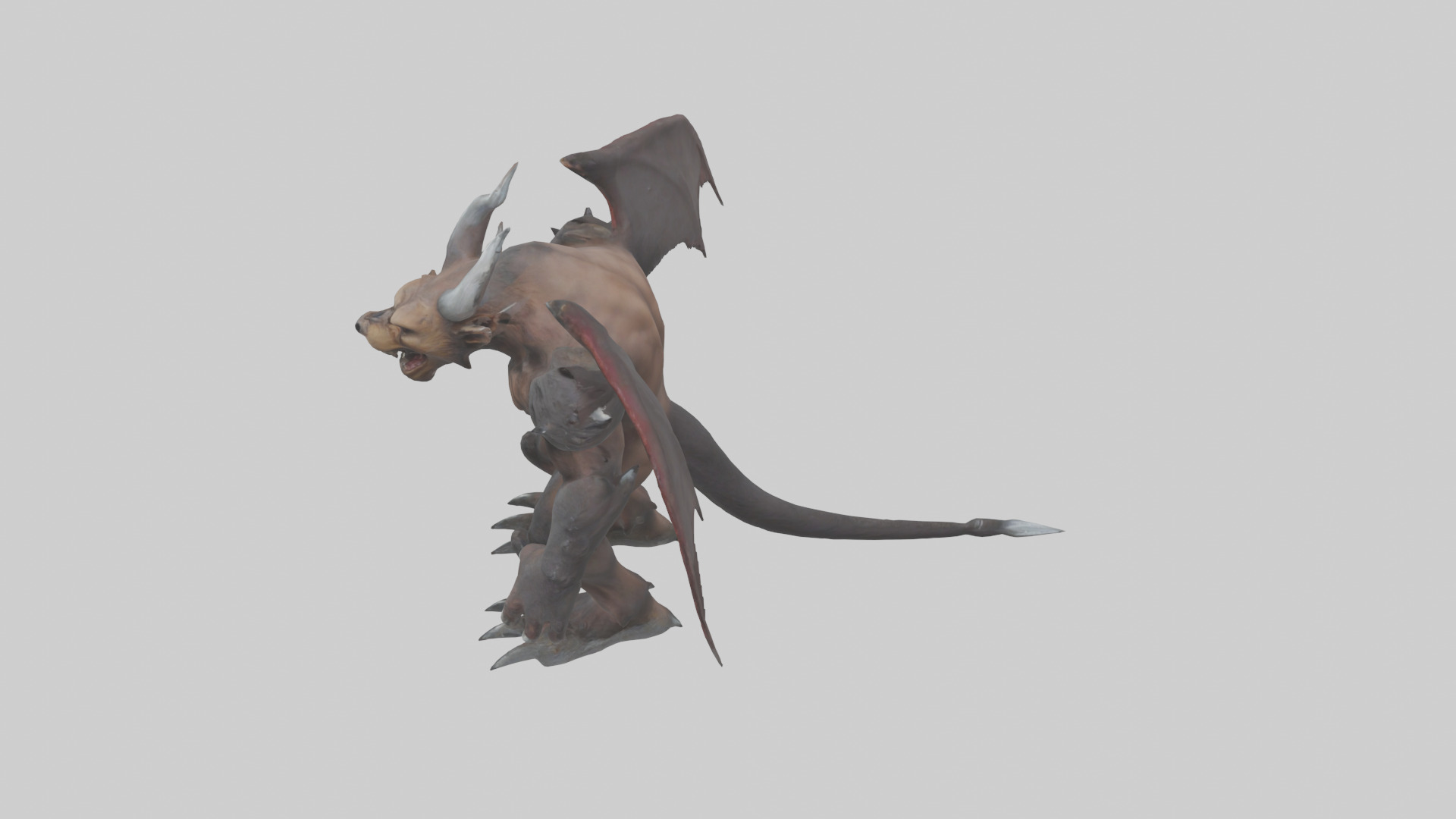 Grizzly Demon model Low-poly 3D model_17