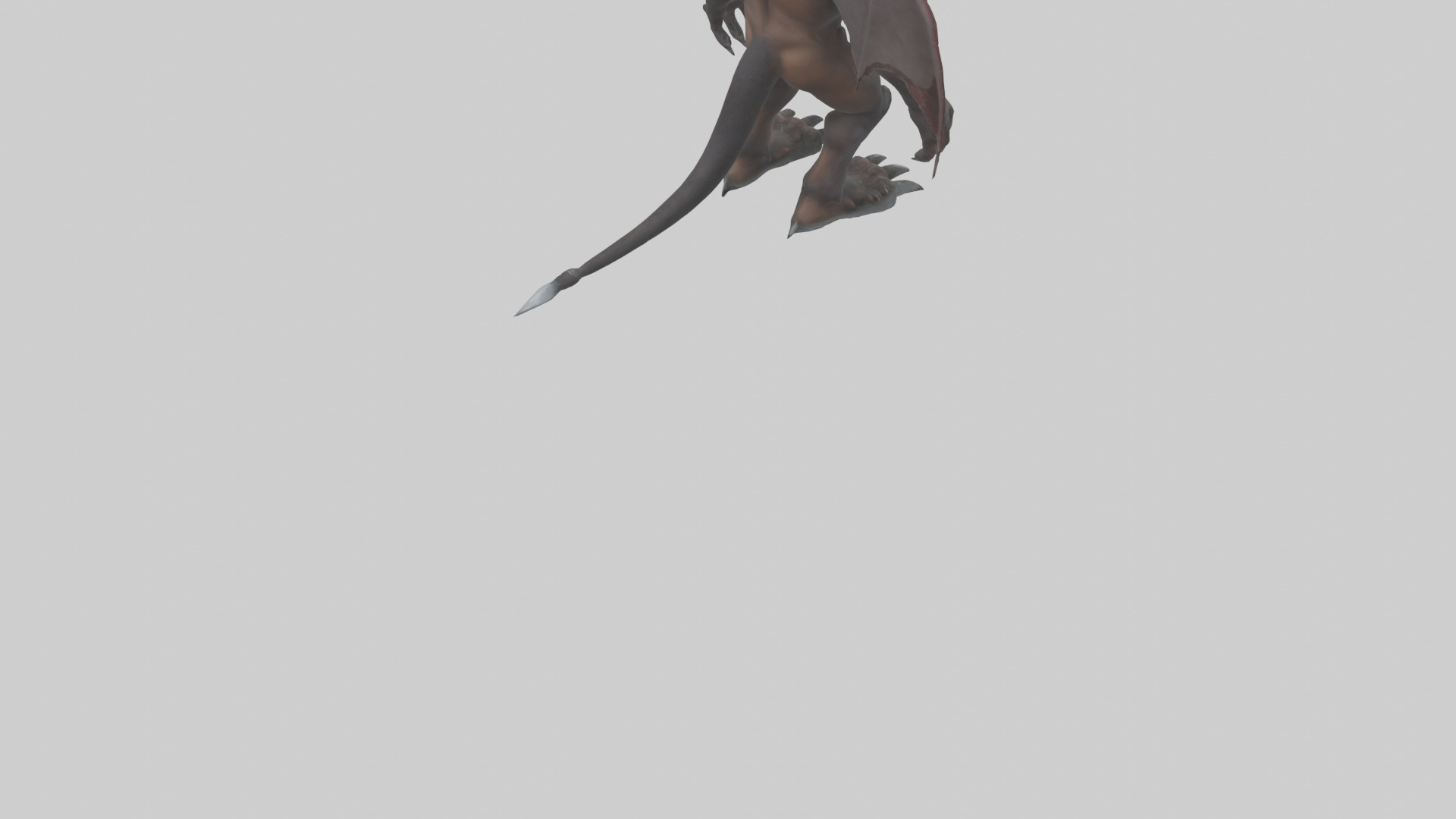 Grizzly Demon model Low-poly 3D model_4