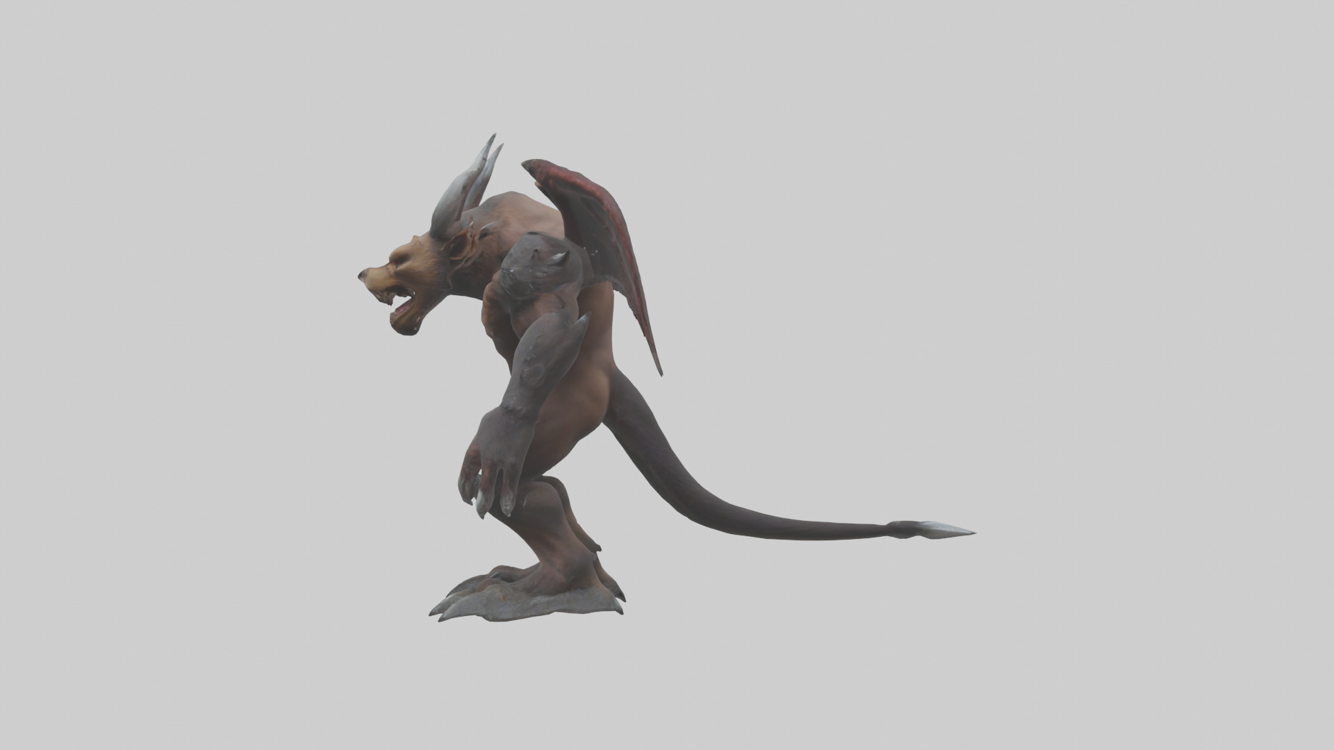 Grizzly Demon model Low-poly 3D model_12