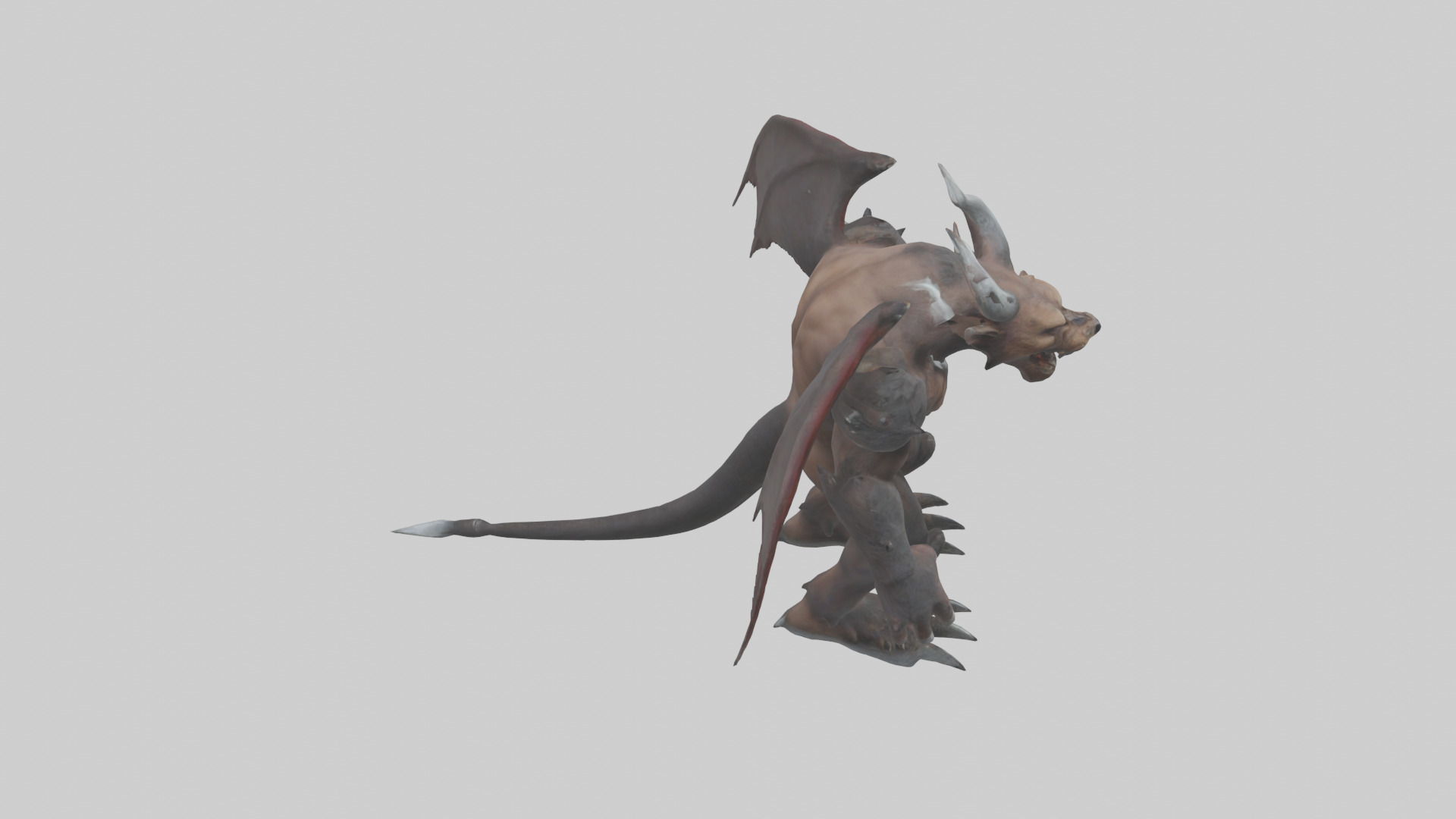 Grizzly Demon model Low-poly 3D model_18
