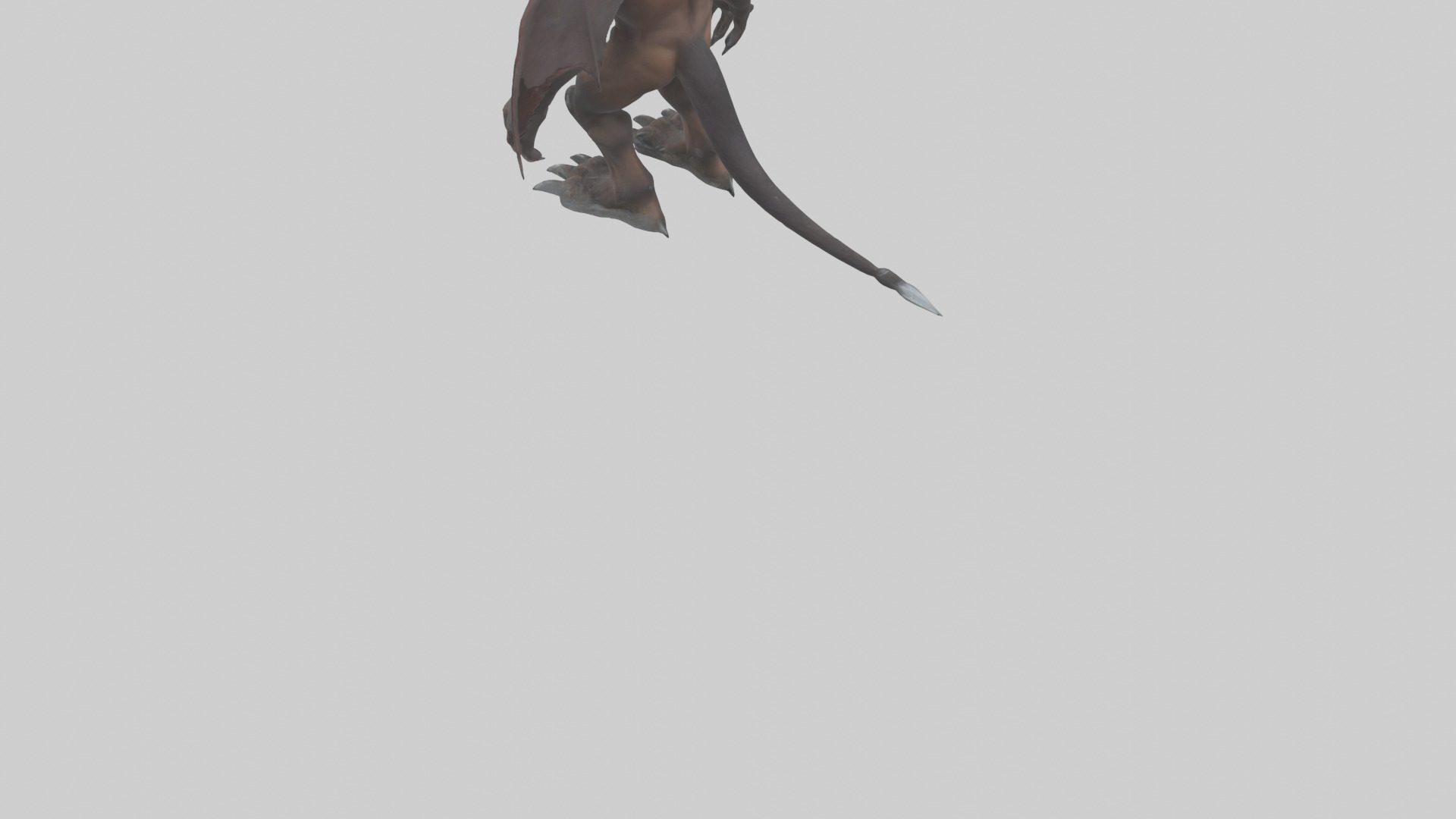Grizzly Demon model Low-poly 3D model_3