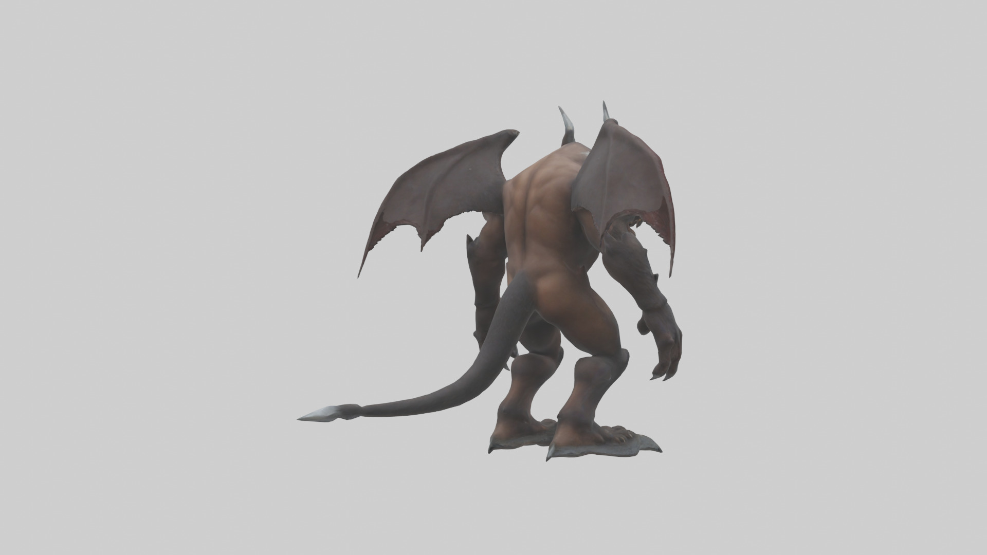 Grizzly Demon model Low-poly 3D model_2