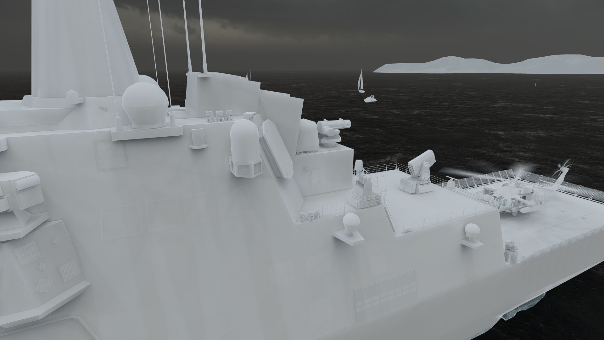 HEAVY NAVY FRIGATE 3D model_30