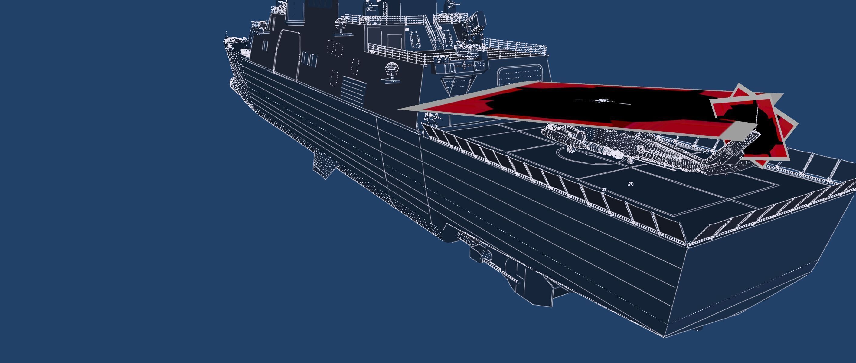 HEAVY NAVY FRIGATE 3D model_38