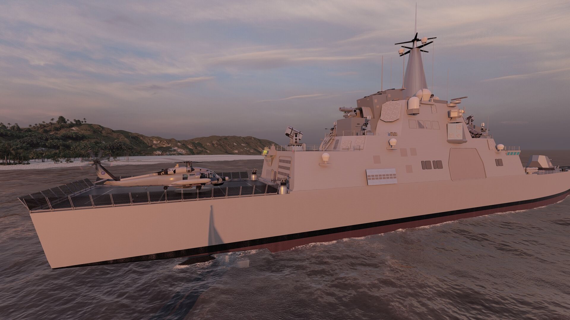 HEAVY NAVY FRIGATE 3D model_16