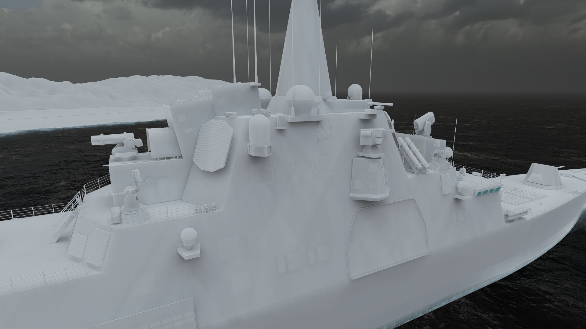 HEAVY NAVY FRIGATE 3D model_34