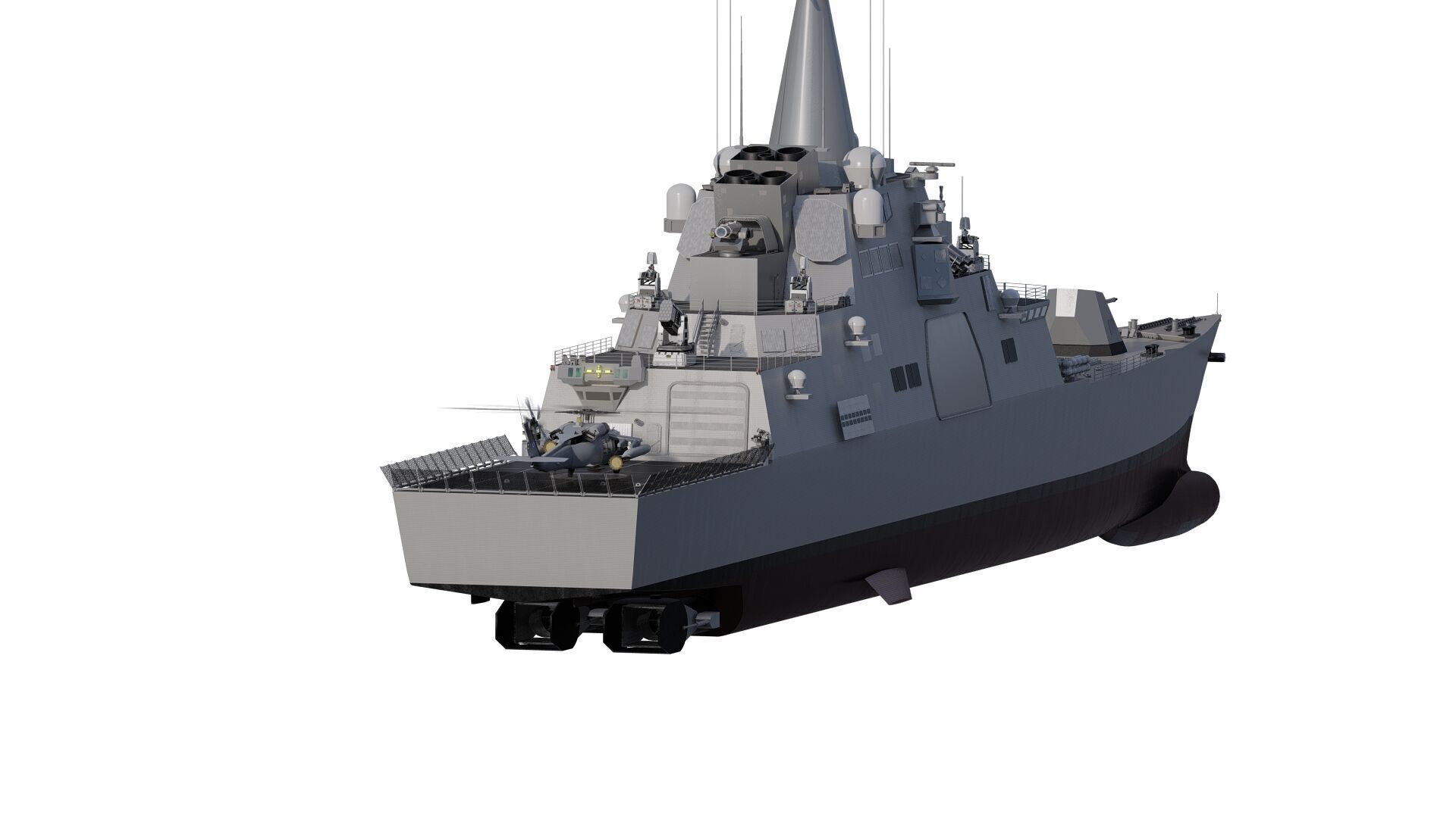 HEAVY NAVY FRIGATE 3D model_3