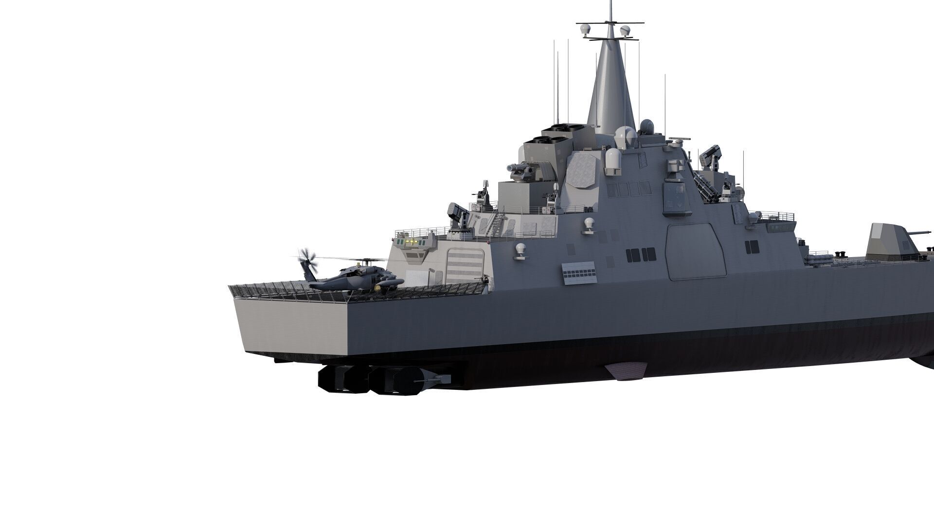 HEAVY NAVY FRIGATE 3D model_4