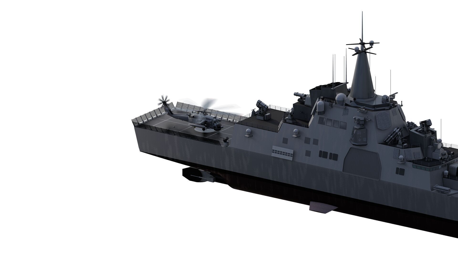 HEAVY NAVY FRIGATE 3D model_5