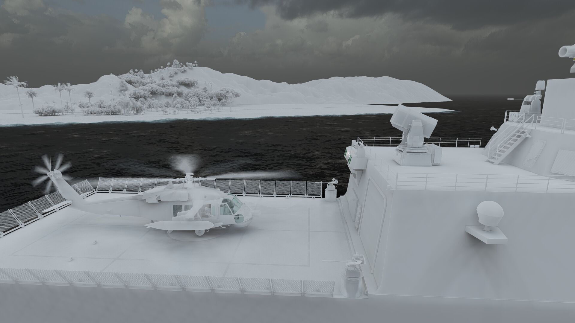 HEAVY NAVY FRIGATE 3D model_35