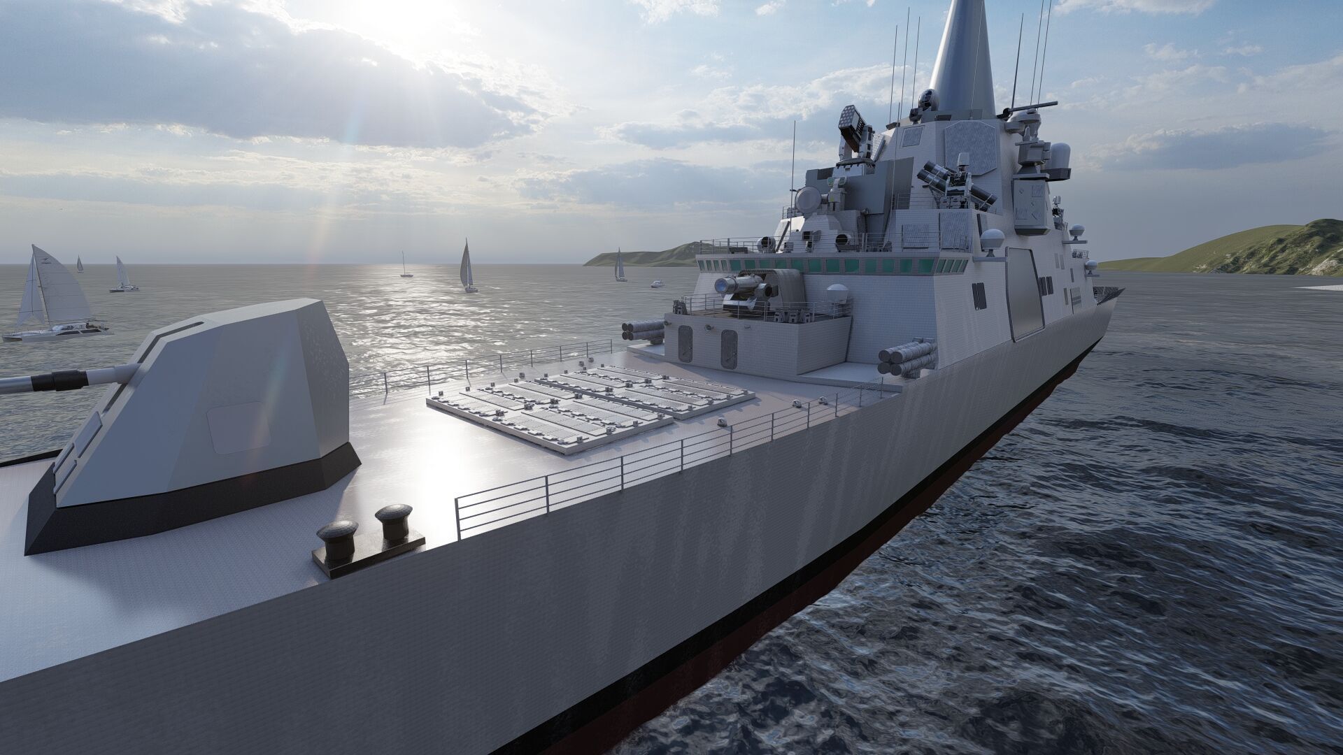 HEAVY NAVY FRIGATE 3D model_8