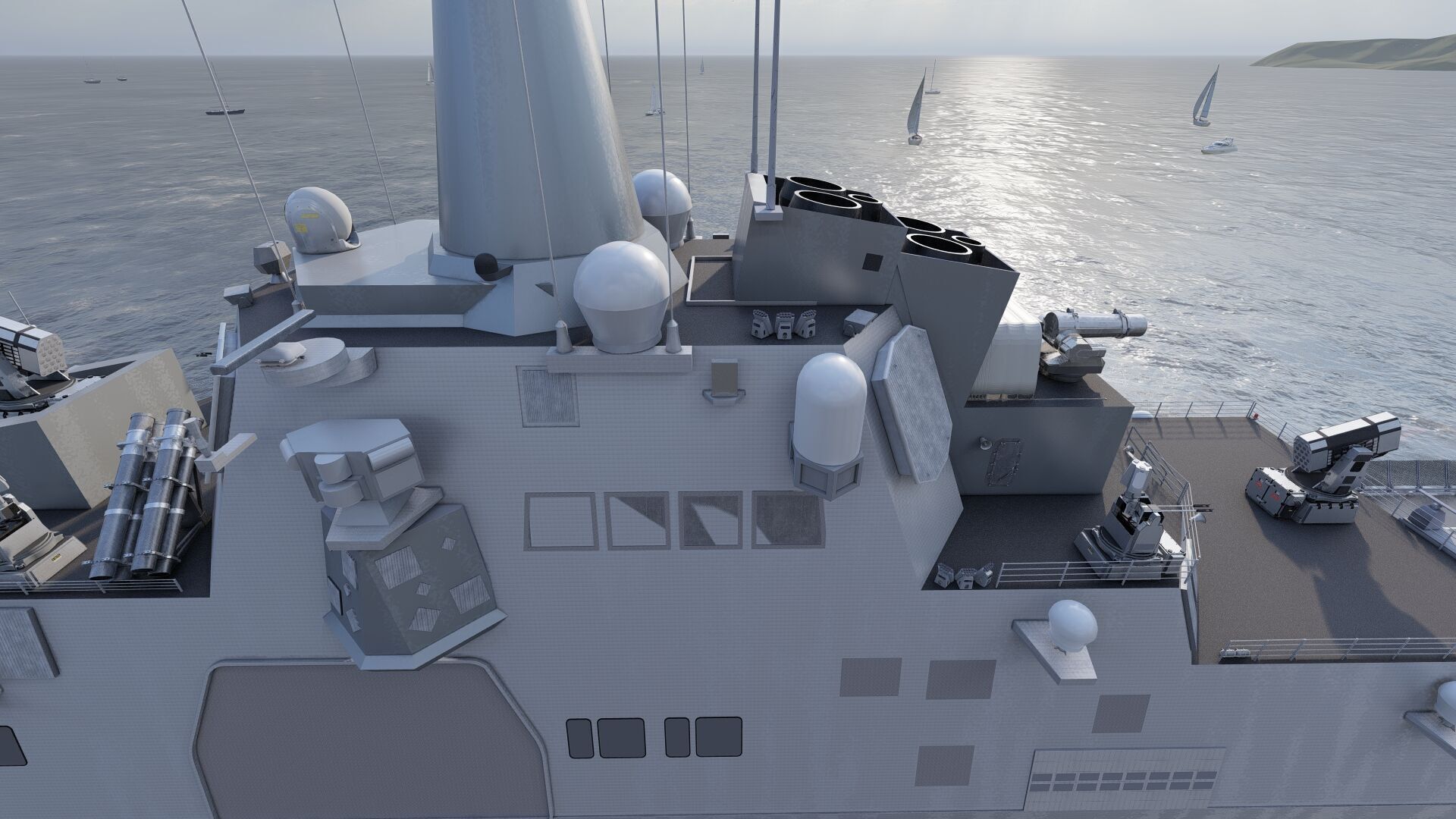 HEAVY NAVY FRIGATE 3D model_10