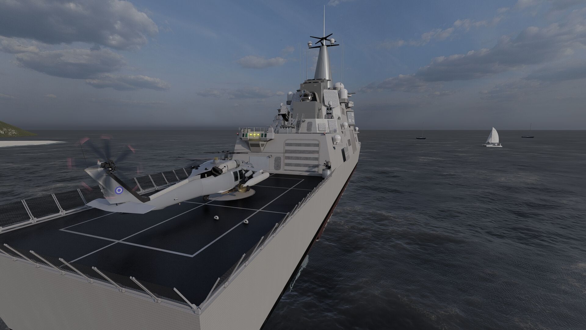 HEAVY NAVY FRIGATE 3D model_12