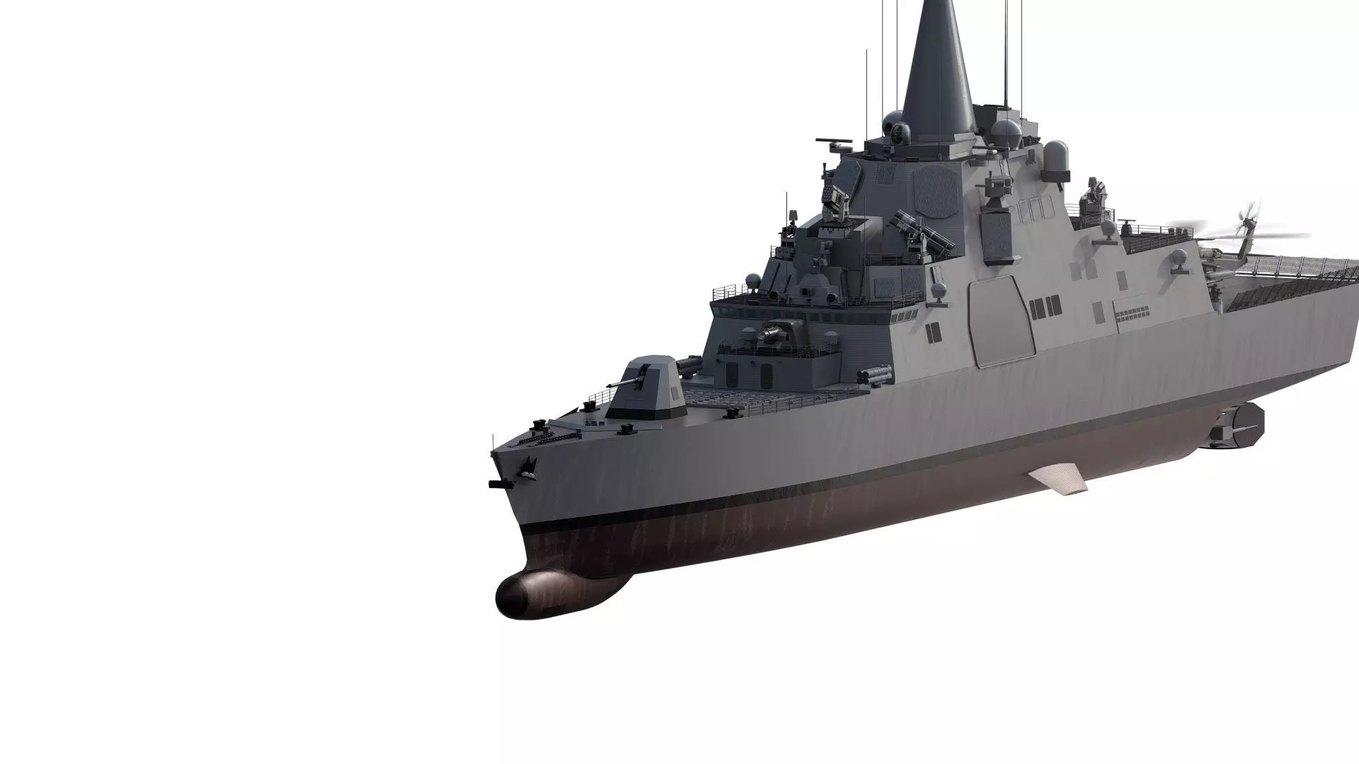 HEAVY NAVY FRIGATE 3D model_0