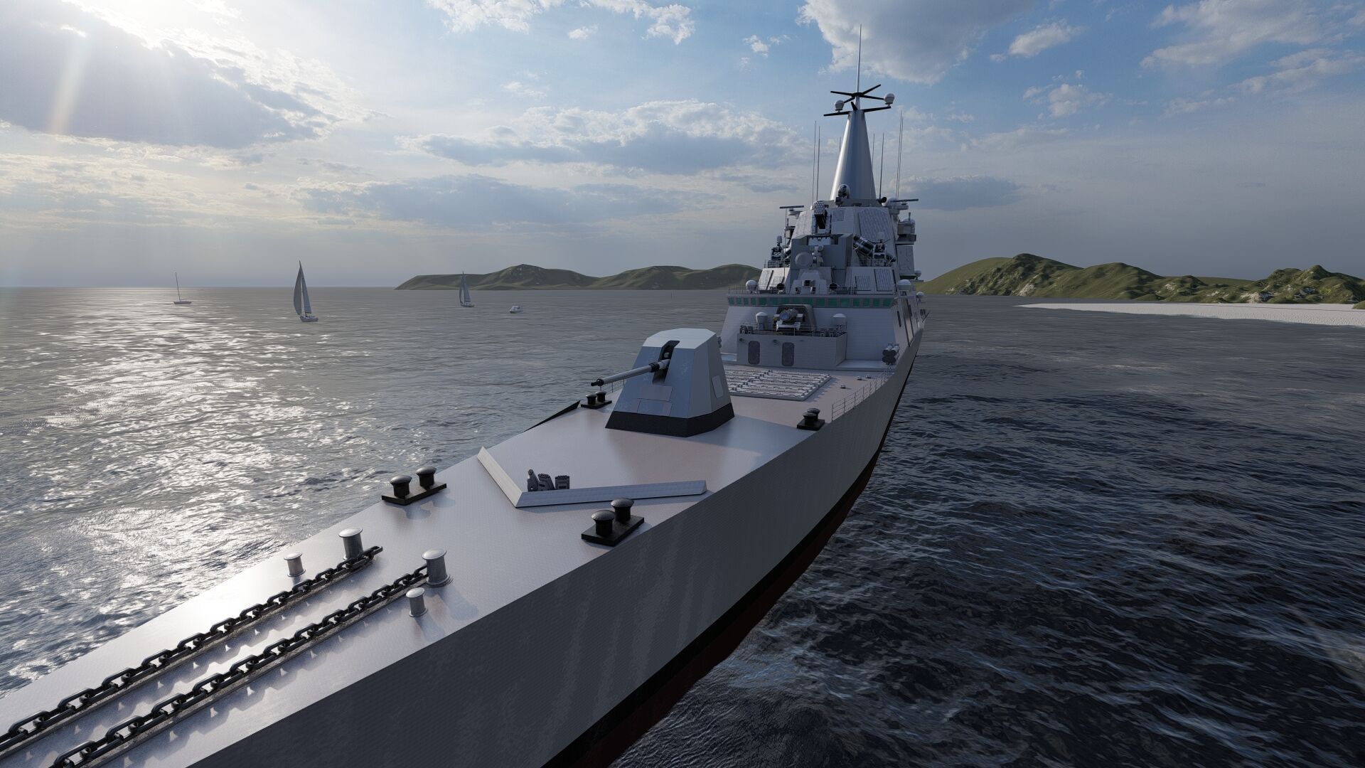 HEAVY NAVY FRIGATE 3D model_7