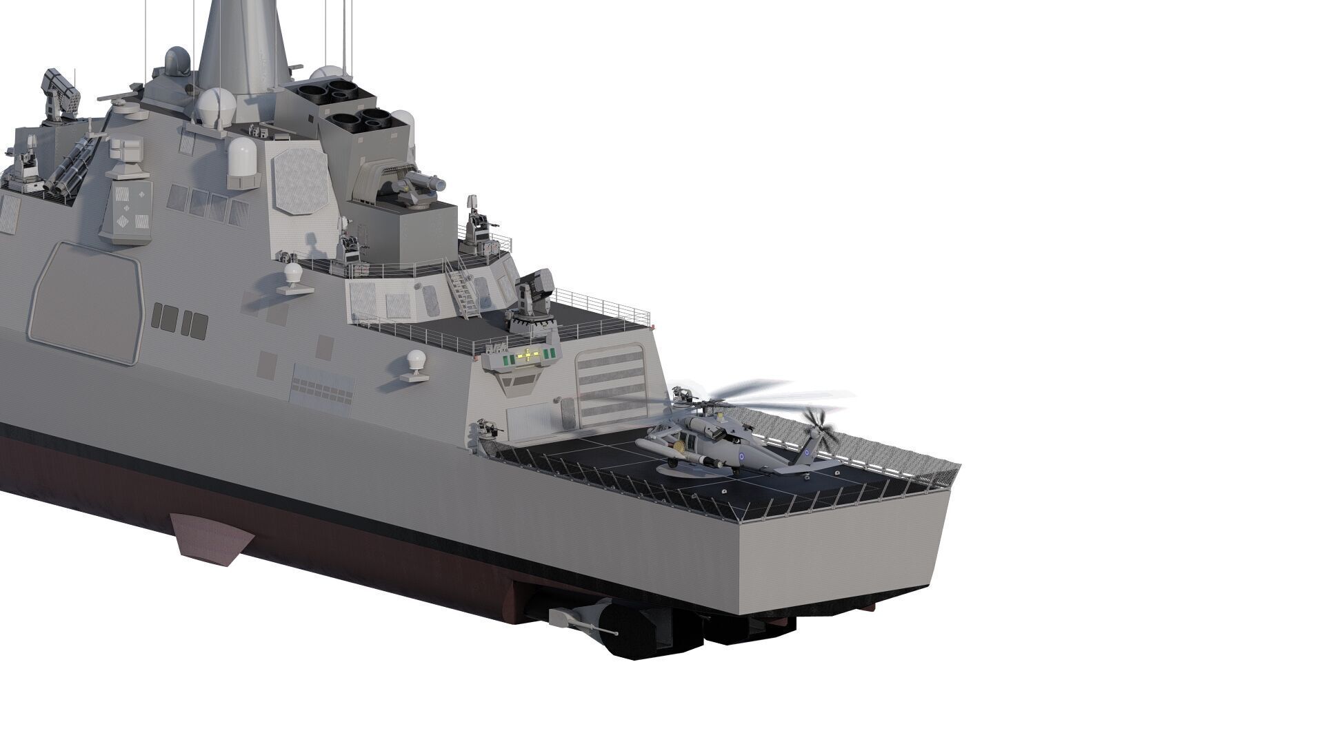 HEAVY NAVY FRIGATE 3D model_2