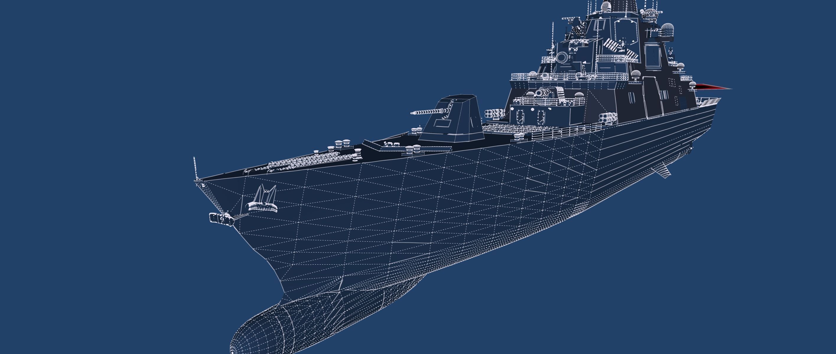 HEAVY NAVY FRIGATE 3D model_37