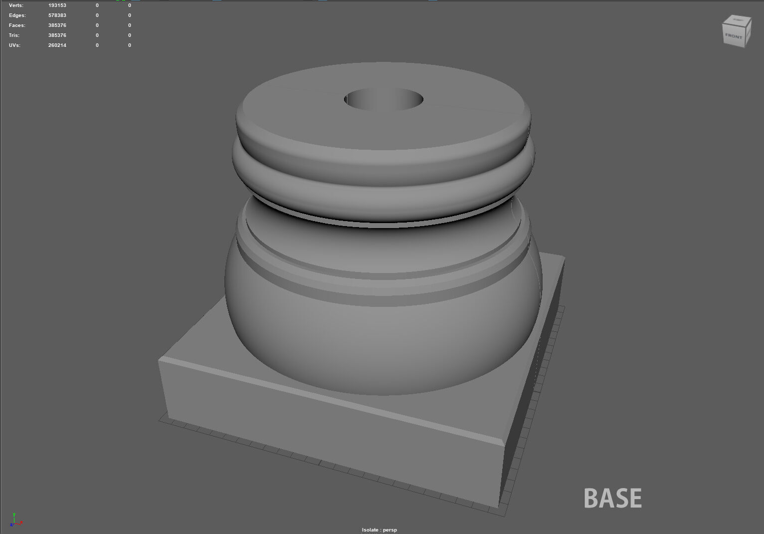 Modular Greek ionic Column for 3d print 3D print model_4