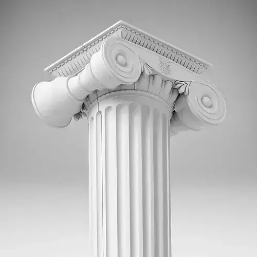 Modular Greek ionic Column for 3d print