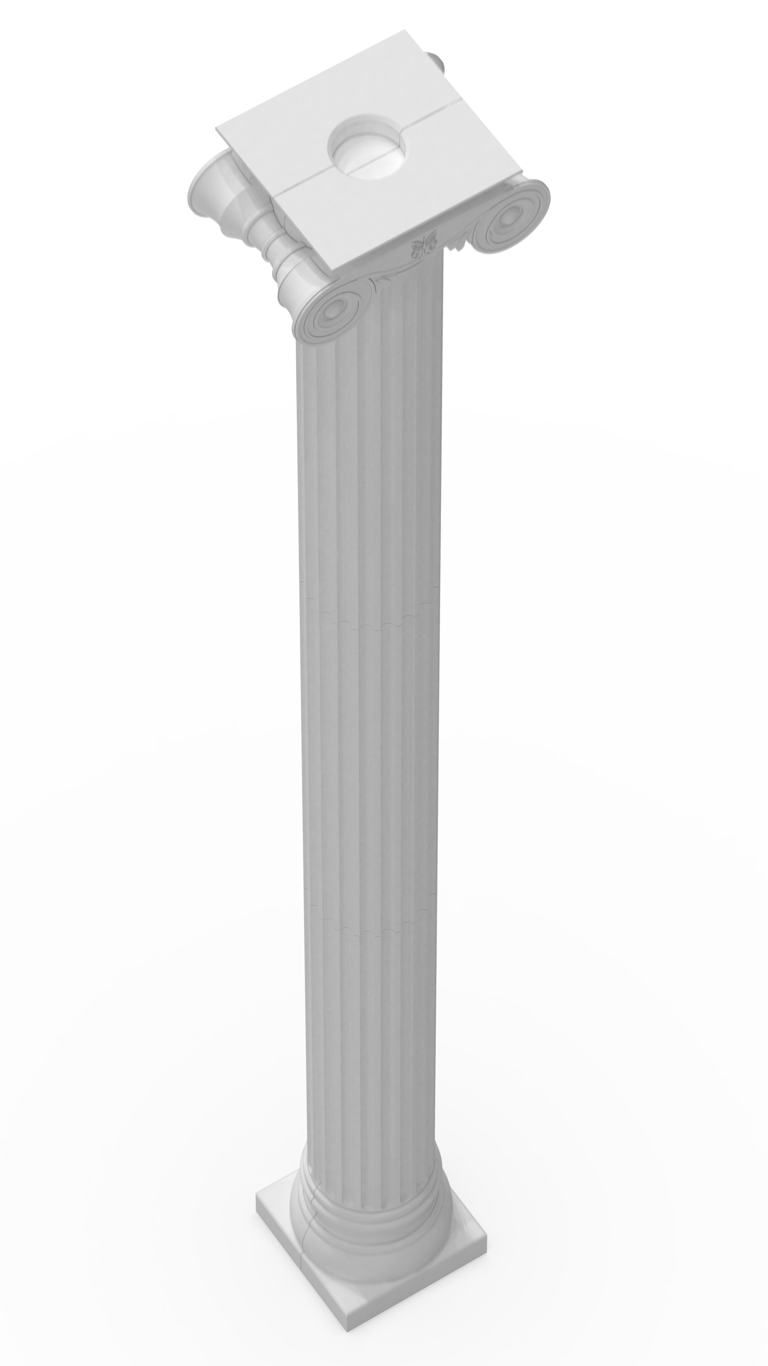 Modular Greek ionic Column for 3d print 3D print model_13