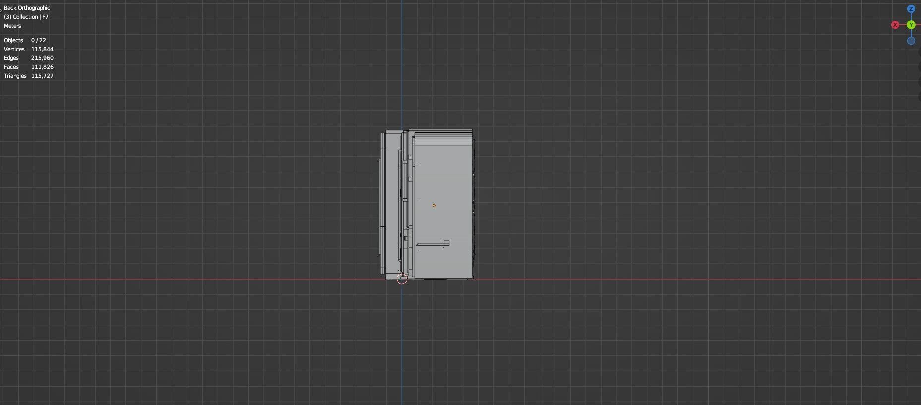 Low Poly Refrigerator Pack Of 15 - Untextured Low-poly 3D model_43