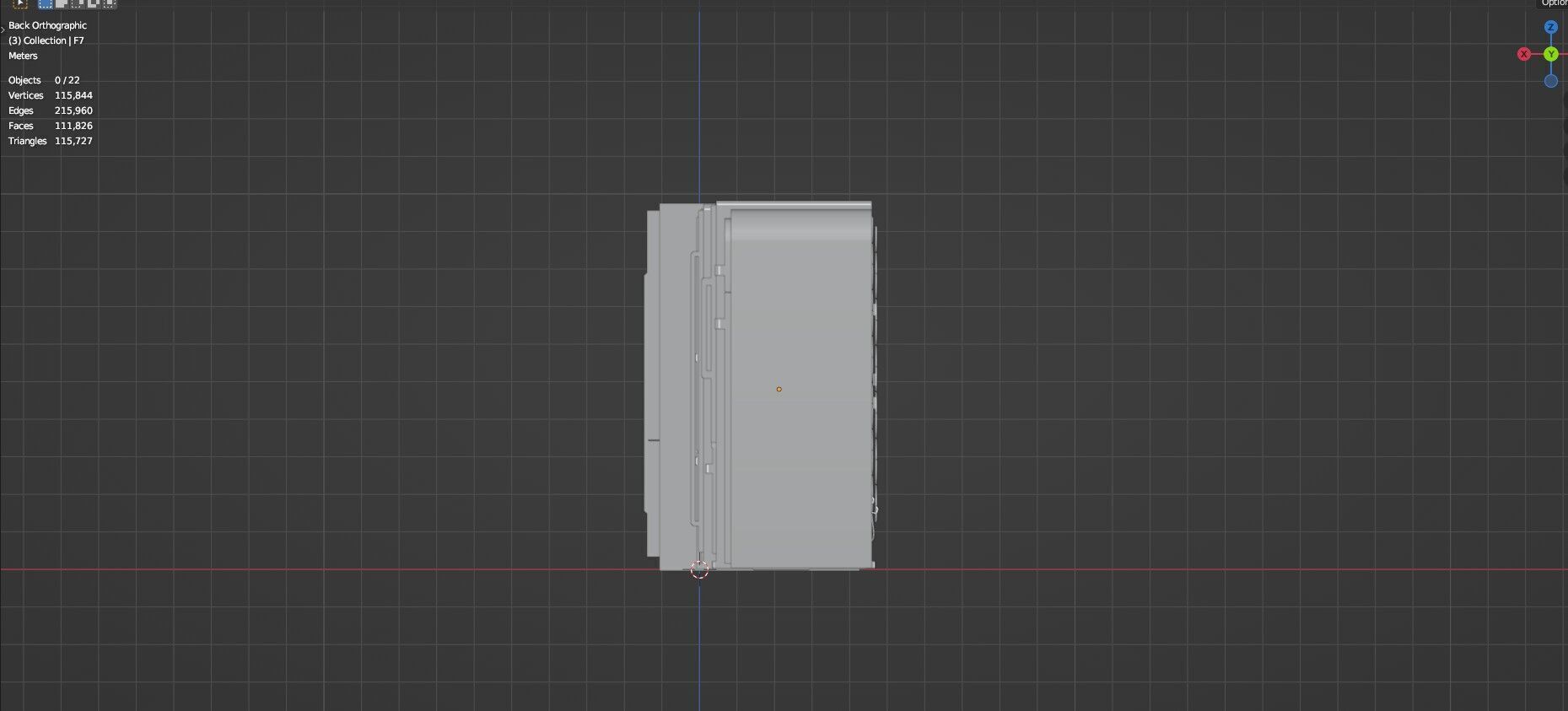 Low Poly Refrigerator Pack Of 15 - Untextured Low-poly 3D model_52