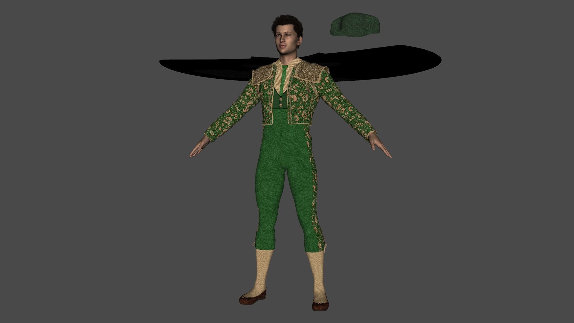Matador - Bullfighter Rigged Low-poly 3D model_21