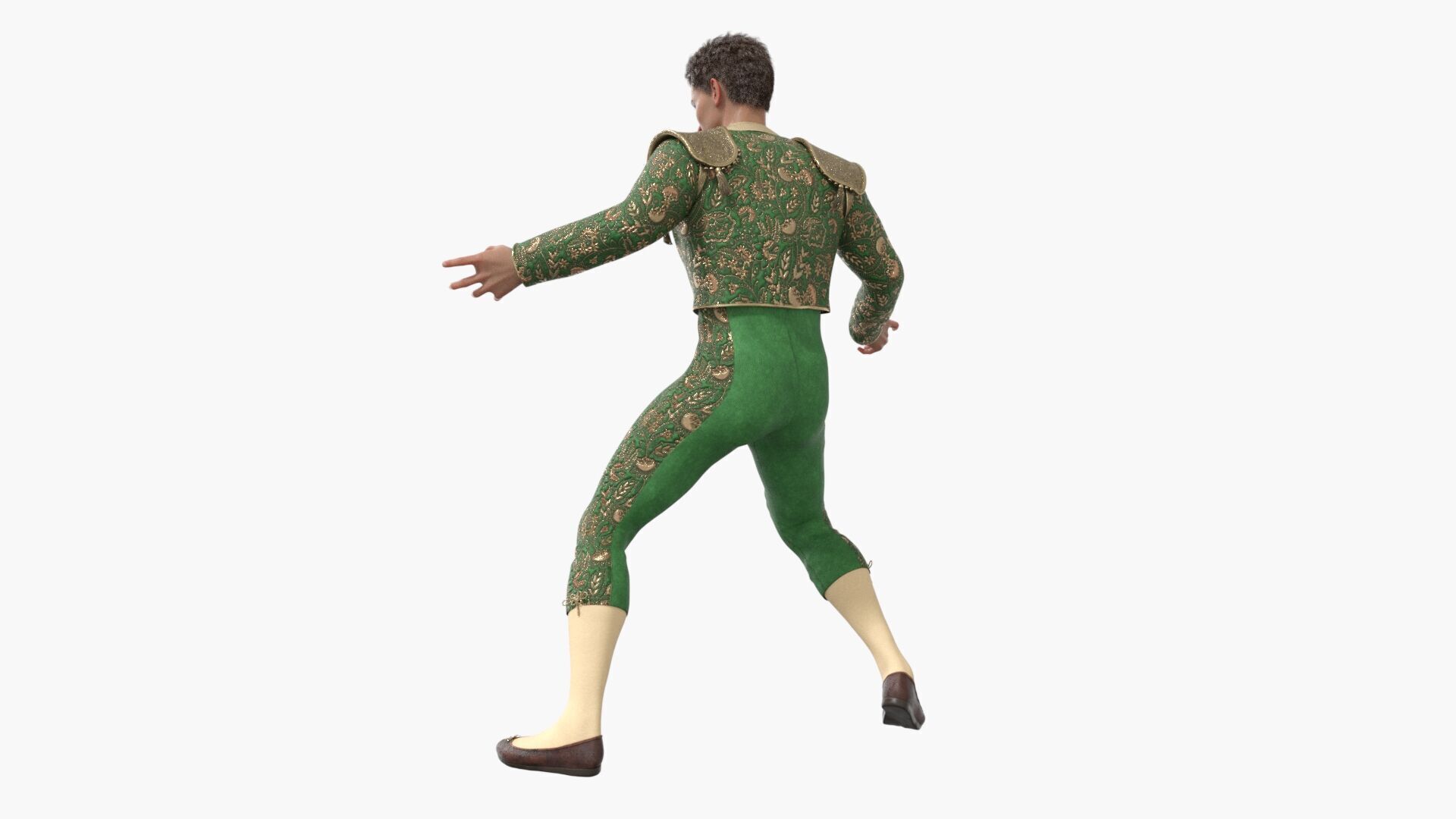 Matador - Bullfighter Rigged Low-poly 3D model_5