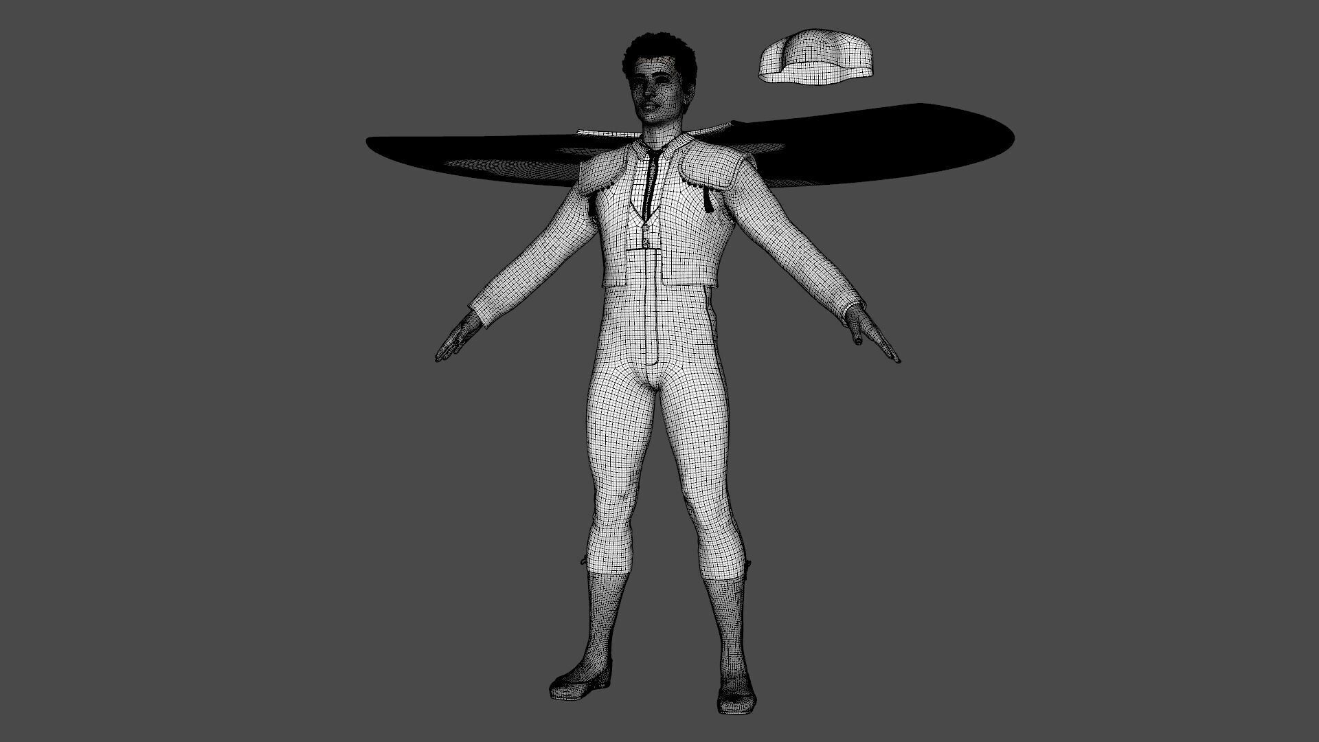 Matador - Bullfighter Rigged Low-poly 3D model_24