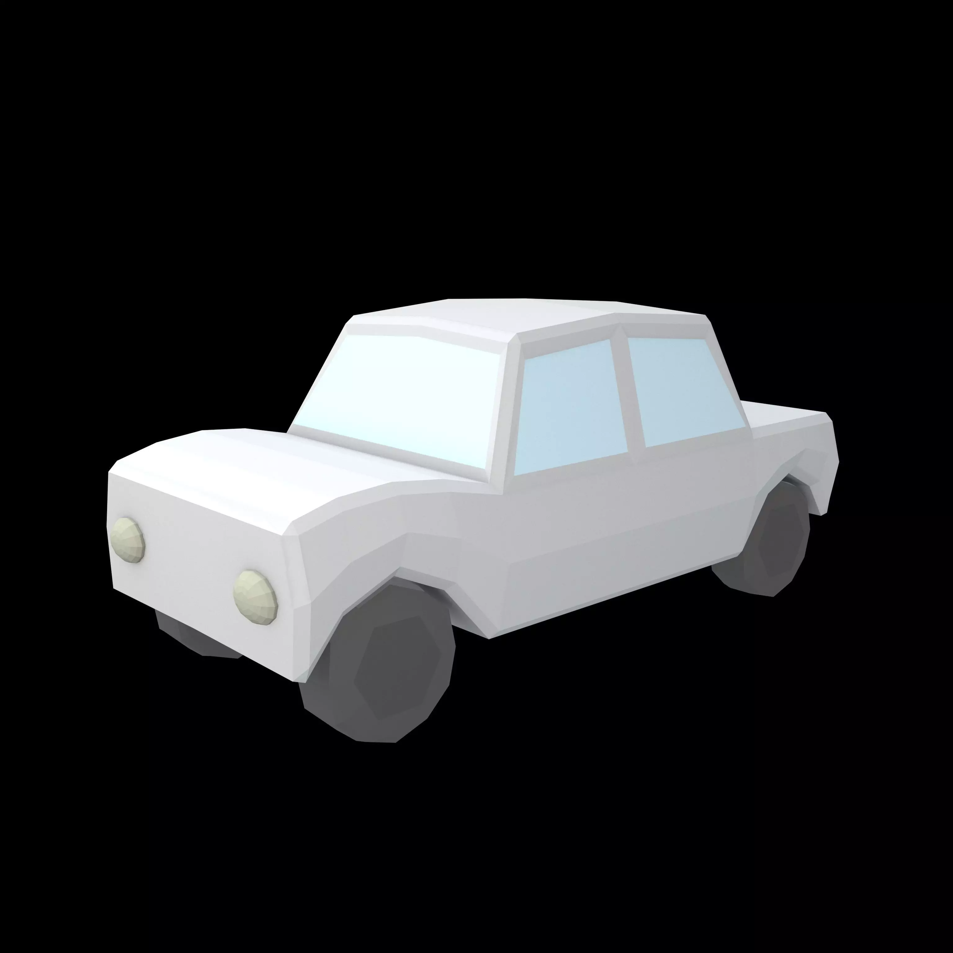 Cartoon Car v2 002 Low-poly 3D model