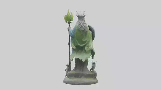 Guardians of Earth and Nature Statue model