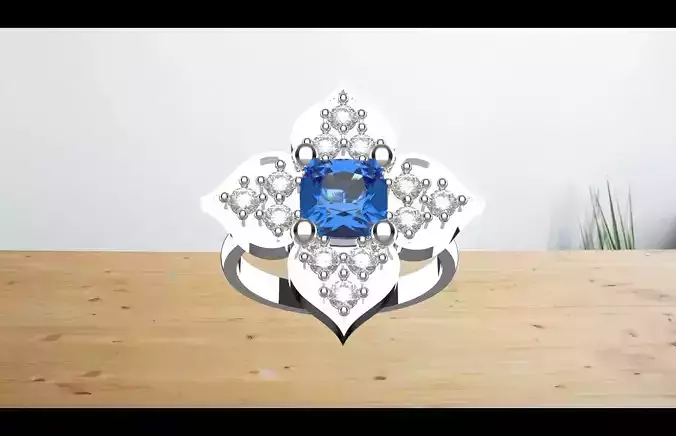 beautiful flower ring 