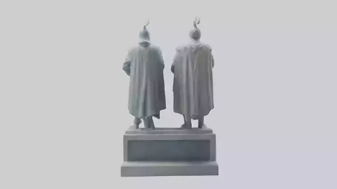 Guardians of Peace statue model Low-poly 3D model