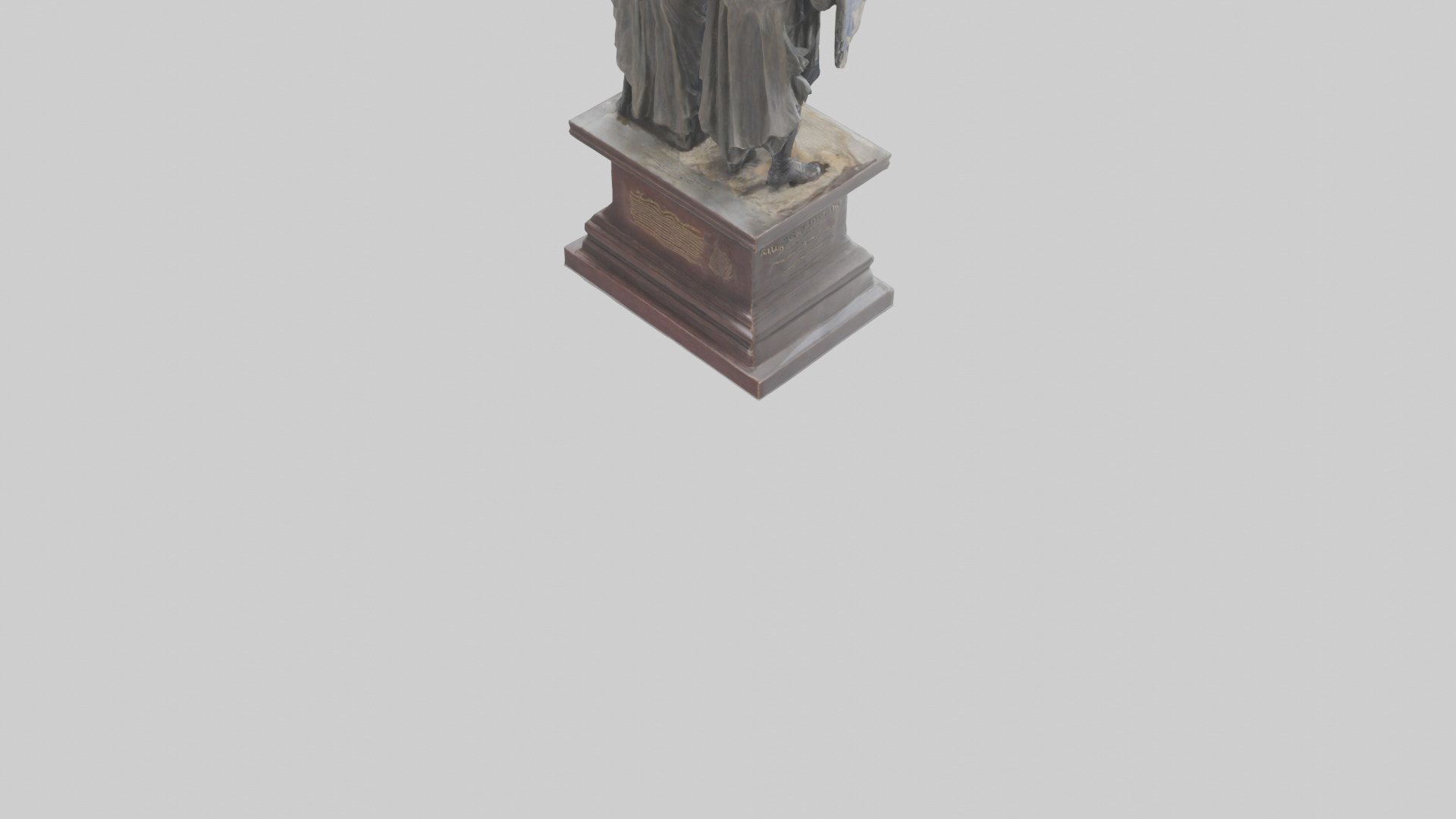 Guardians of the Constitution statue model Low-poly 3D model_4