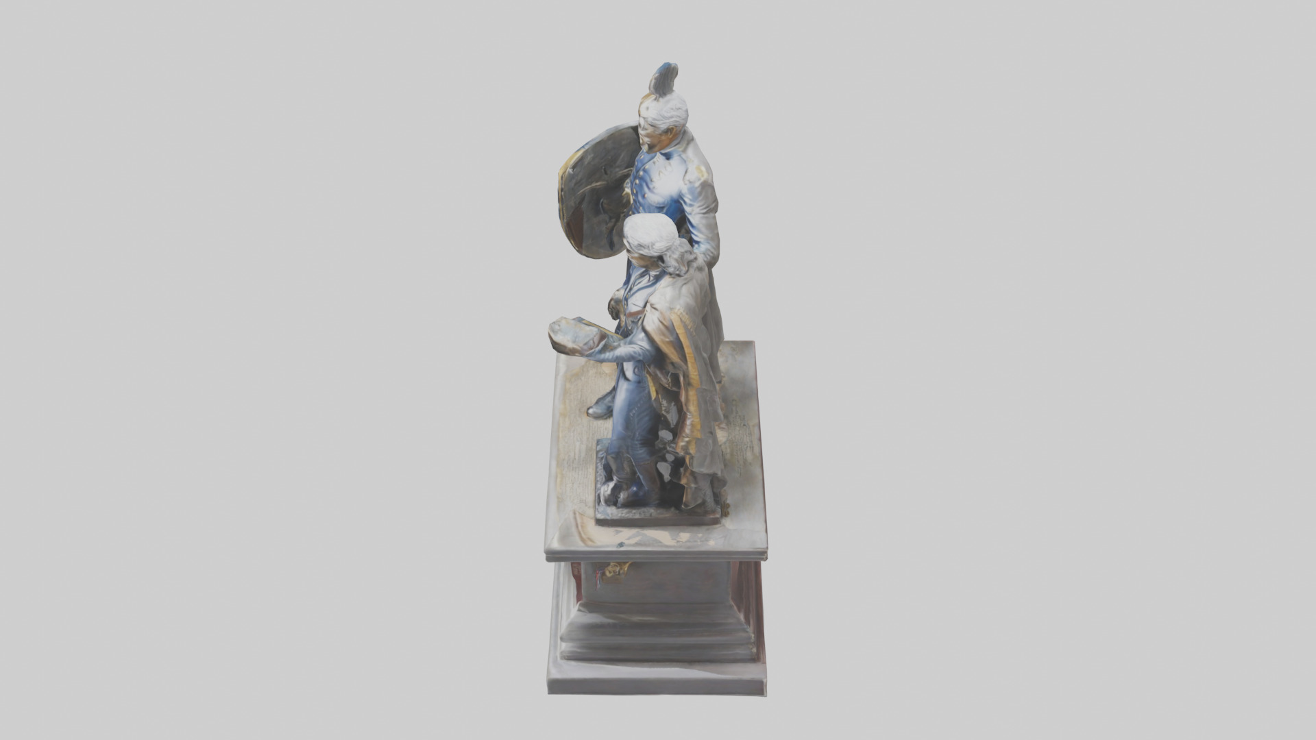 Guardians of the Constitution statue model Low-poly 3D model_17