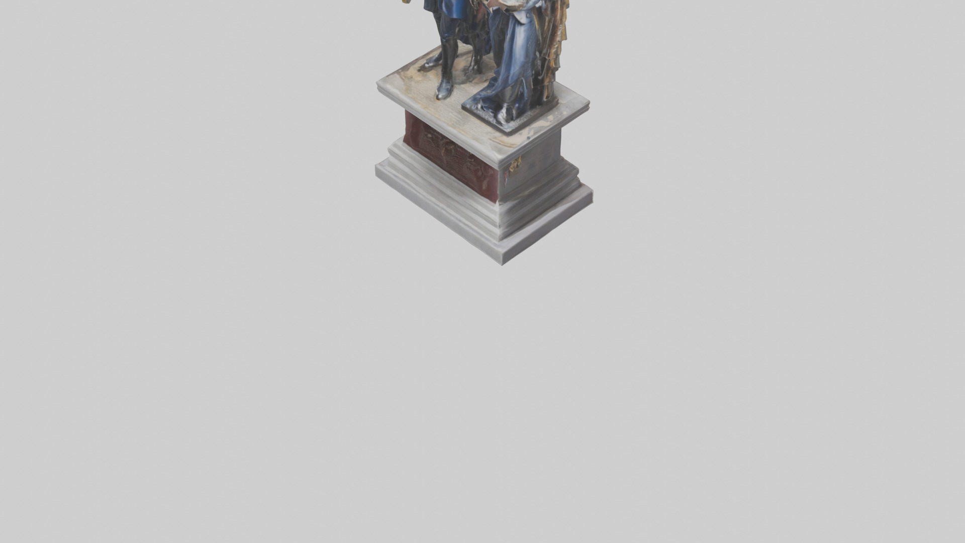 Guardians of the Constitution statue model Low-poly 3D model_5