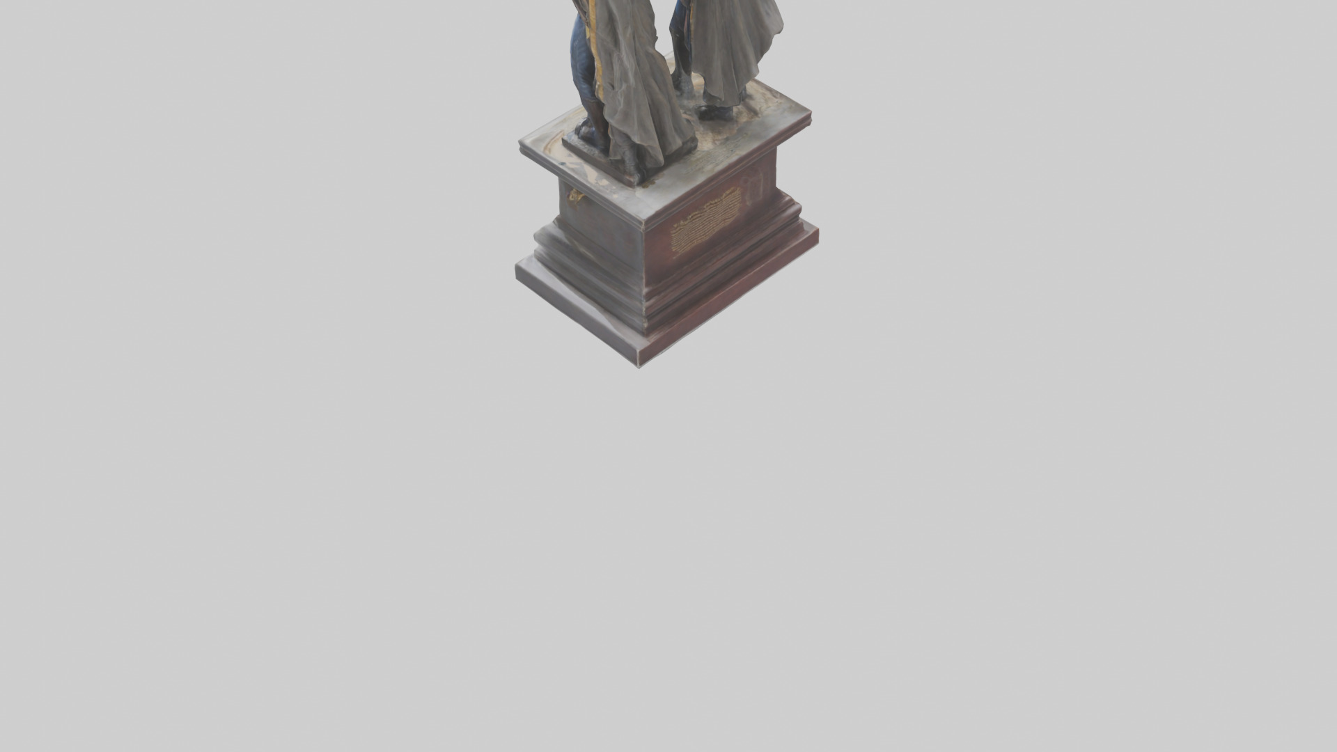 Guardians of the Constitution statue model Low-poly 3D model_3