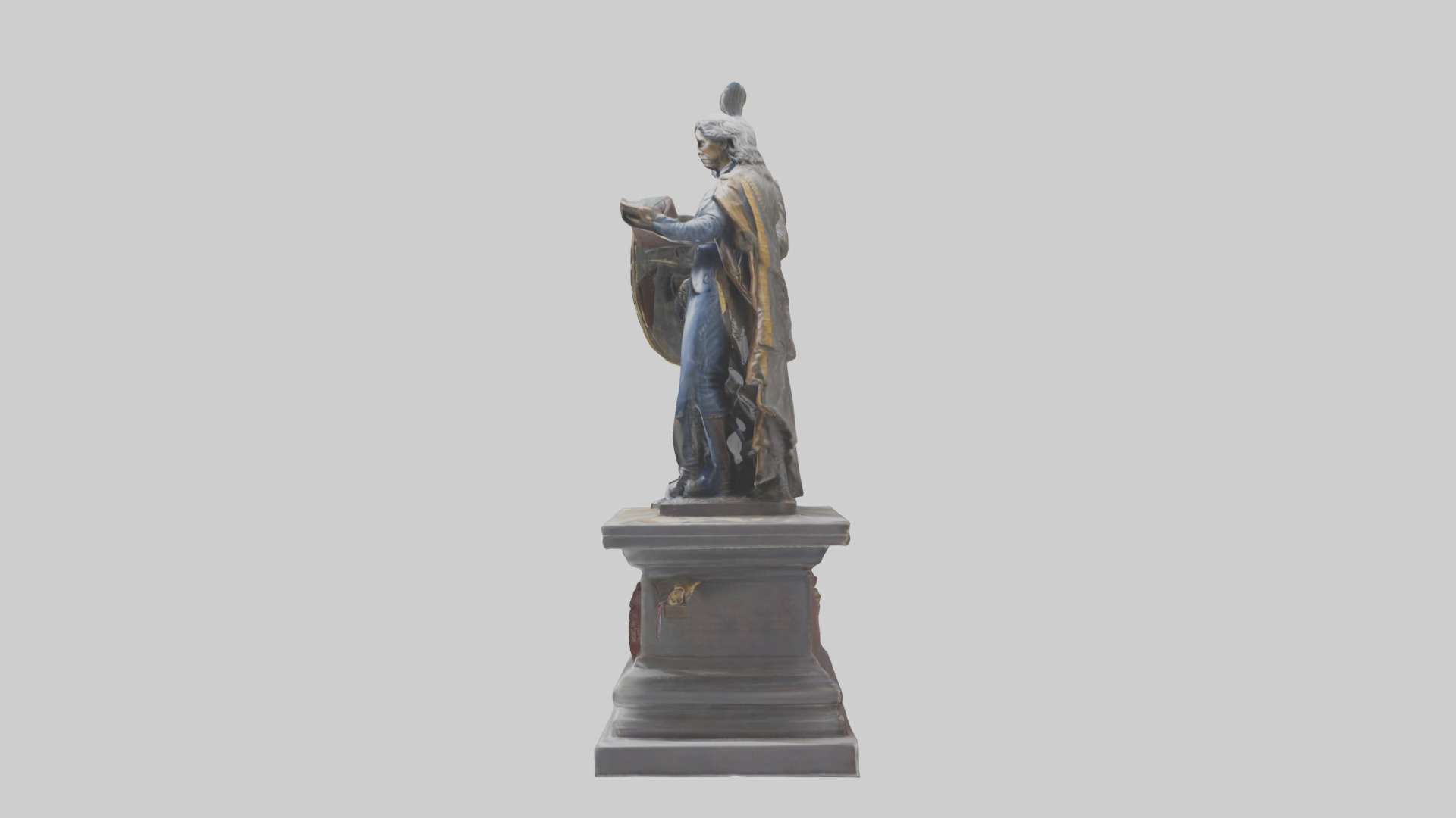 Guardians of the Constitution statue model Low-poly 3D model_12
