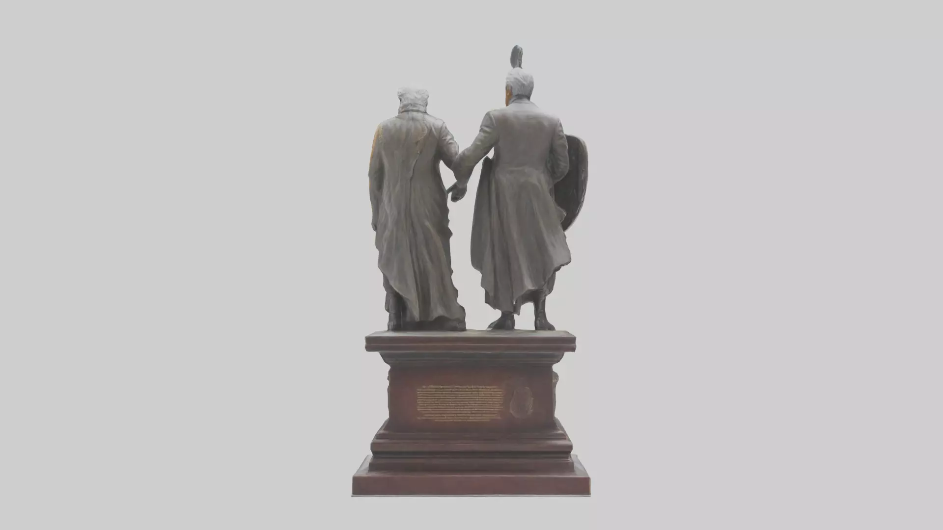 Guardians of the Constitution statue model Low-poly 3D model_0