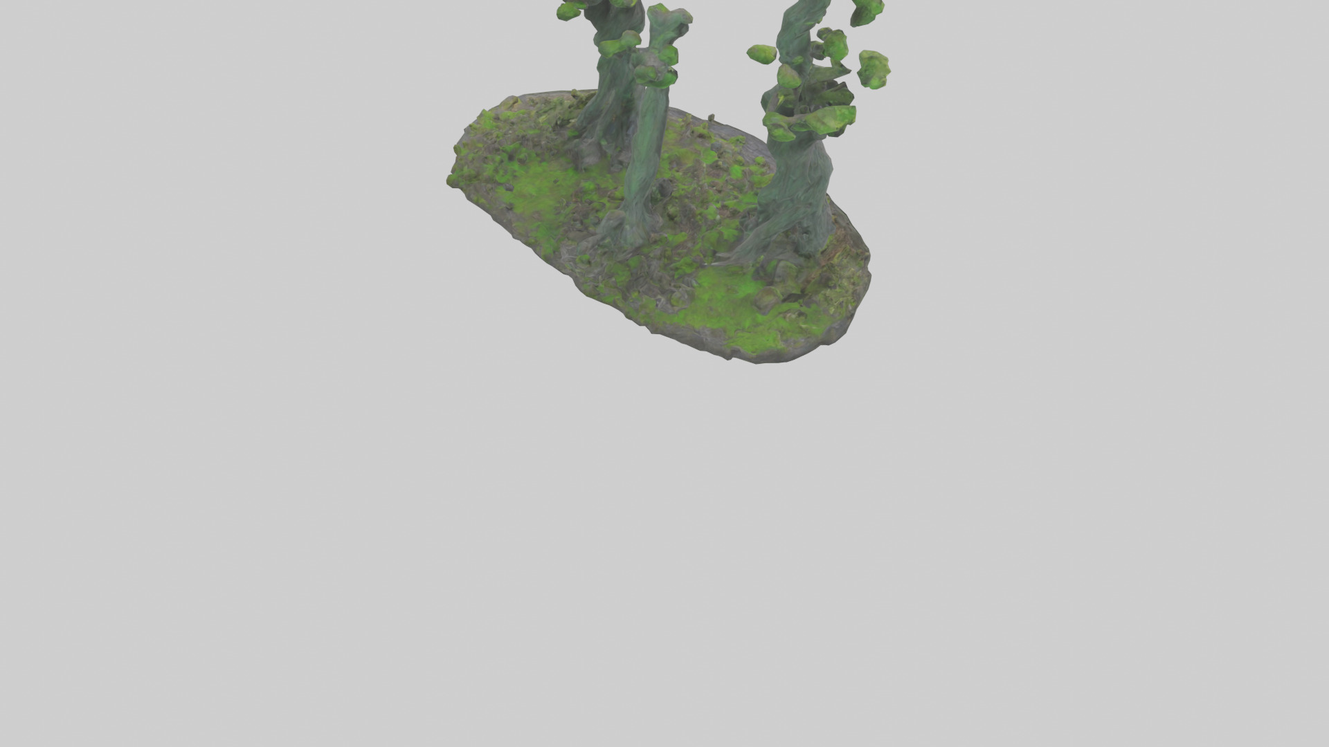Guardians of the Forest Statue model Low-poly 3D model_4