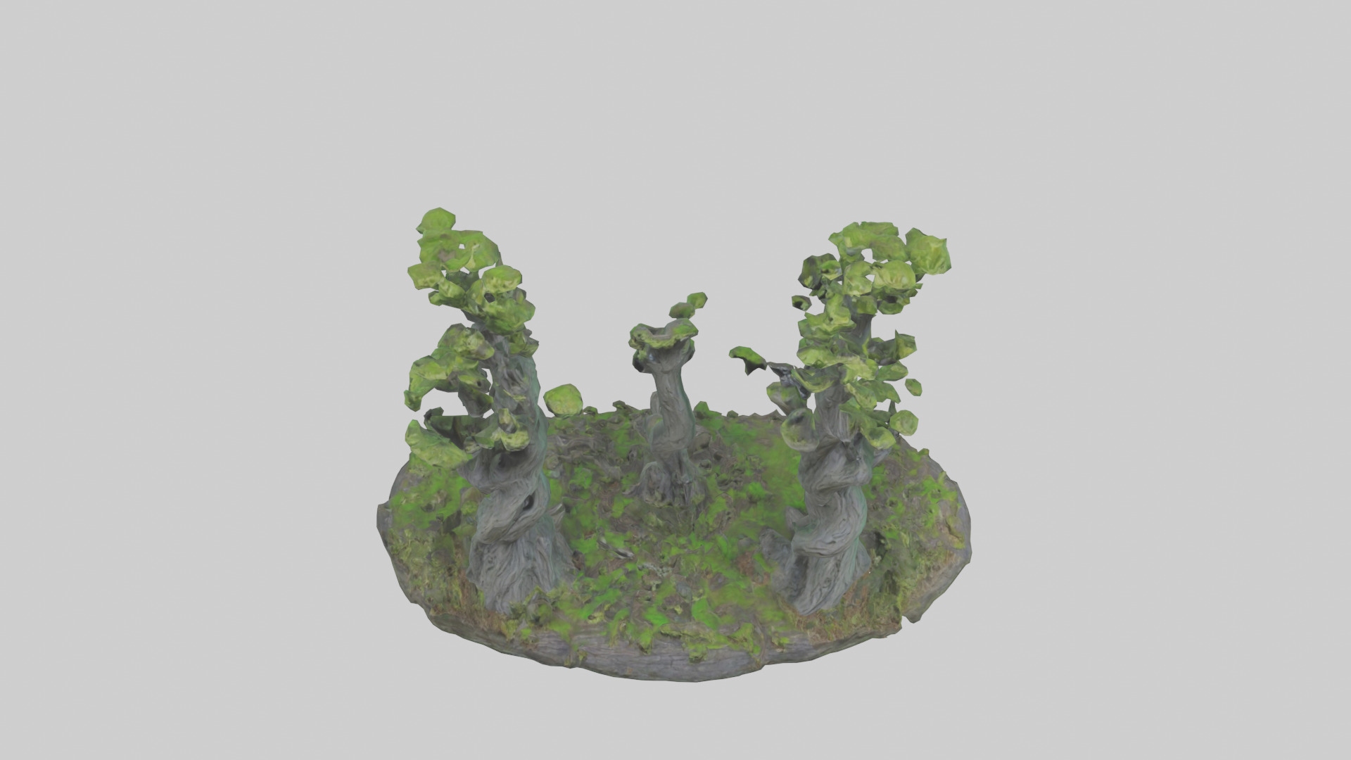 Guardians of the Forest Statue model Low-poly 3D model_16