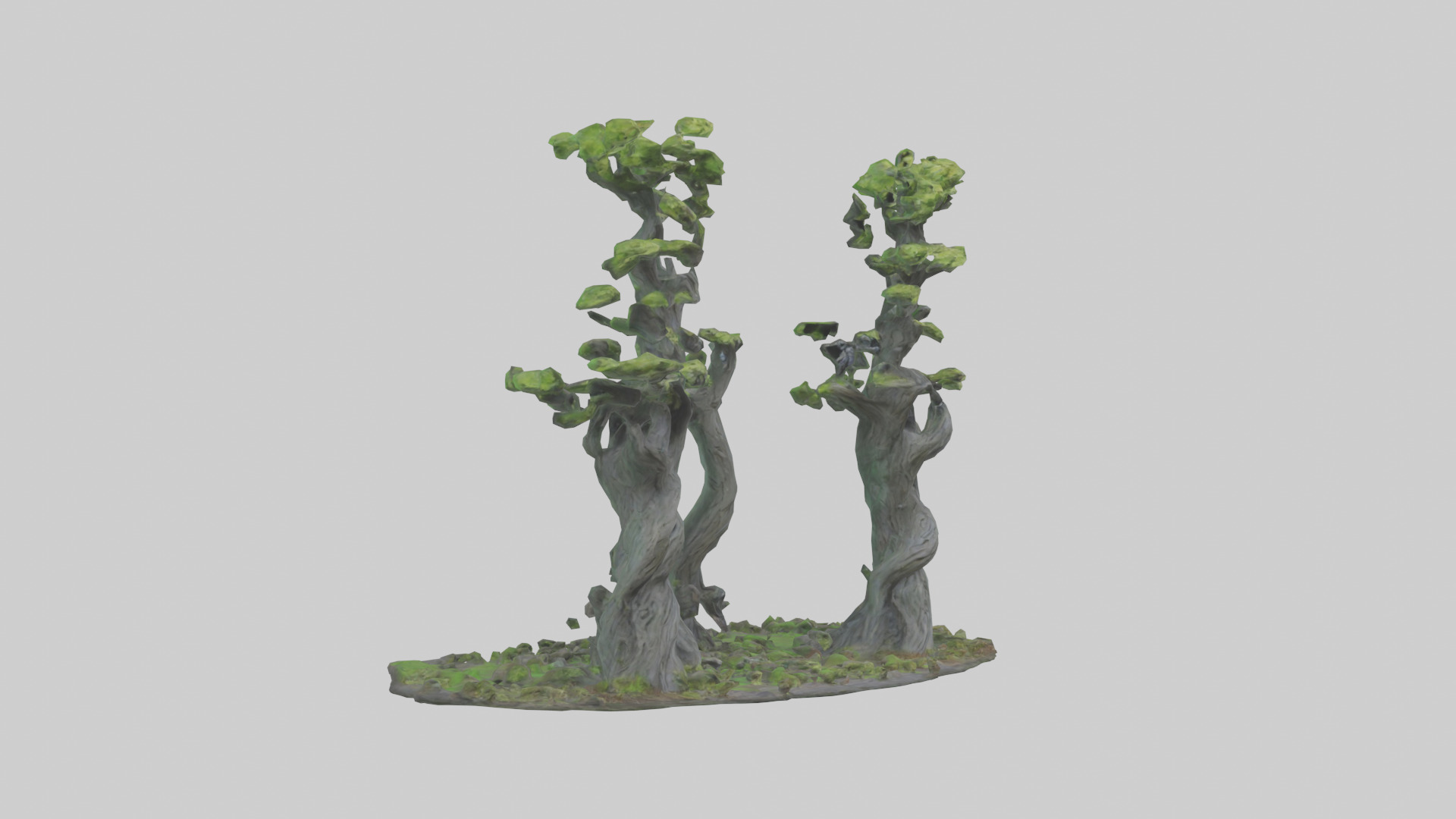Guardians of the Forest Statue model Low-poly 3D model_11
