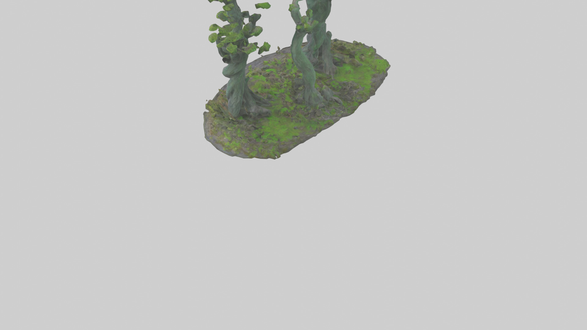 Guardians of the Forest Statue model Low-poly 3D model_3