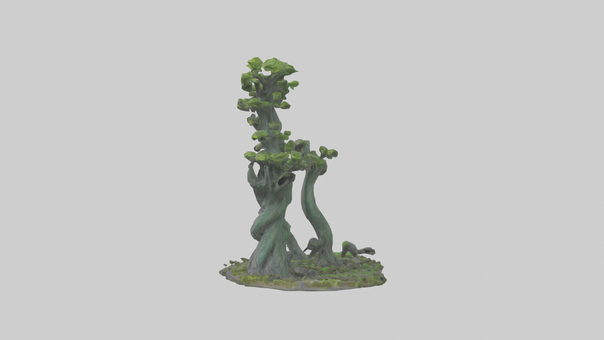 Guardians of the Forest Statue model Low-poly 3D model_12