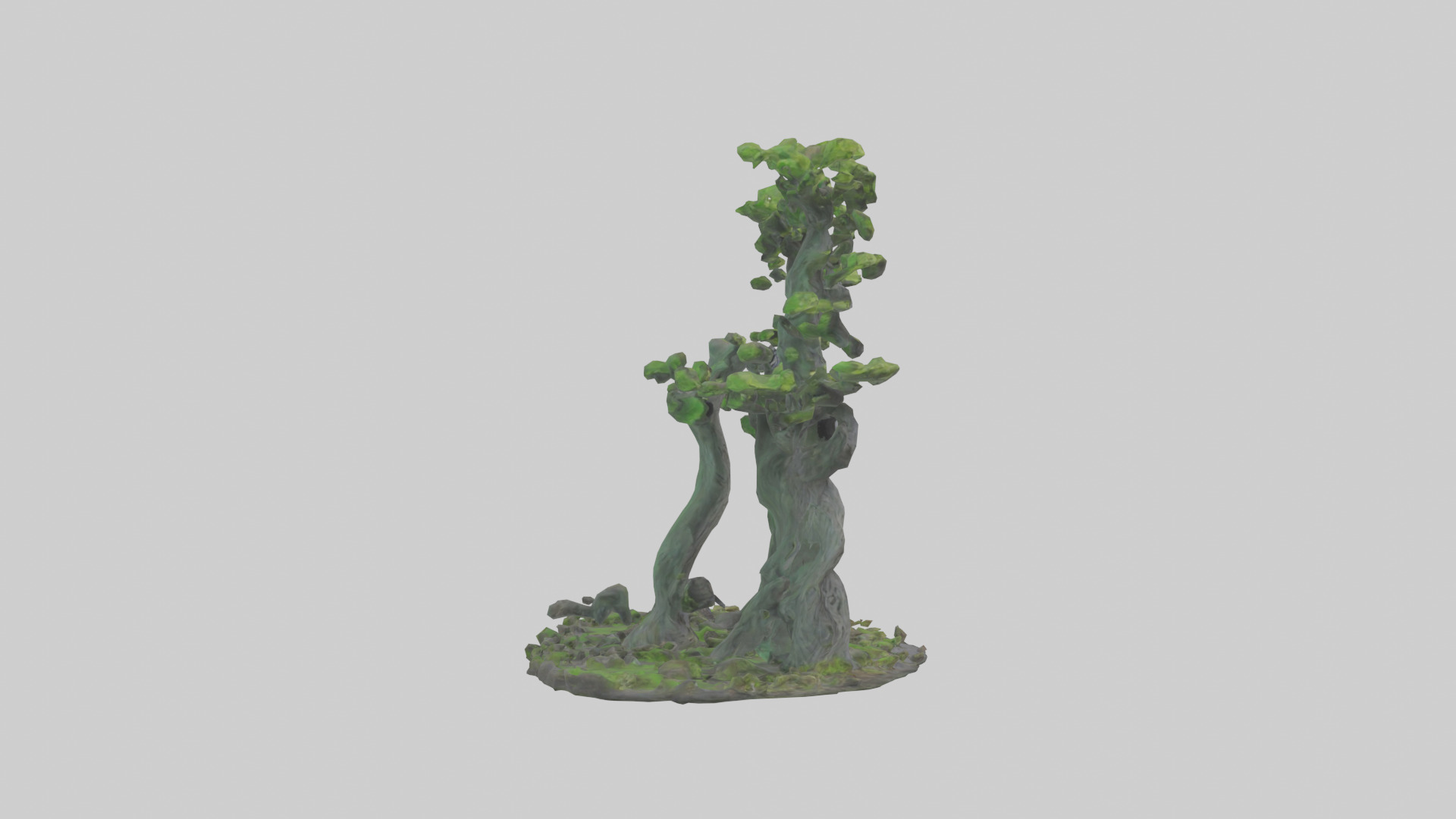 Guardians of the Forest Statue model Low-poly 3D model_13