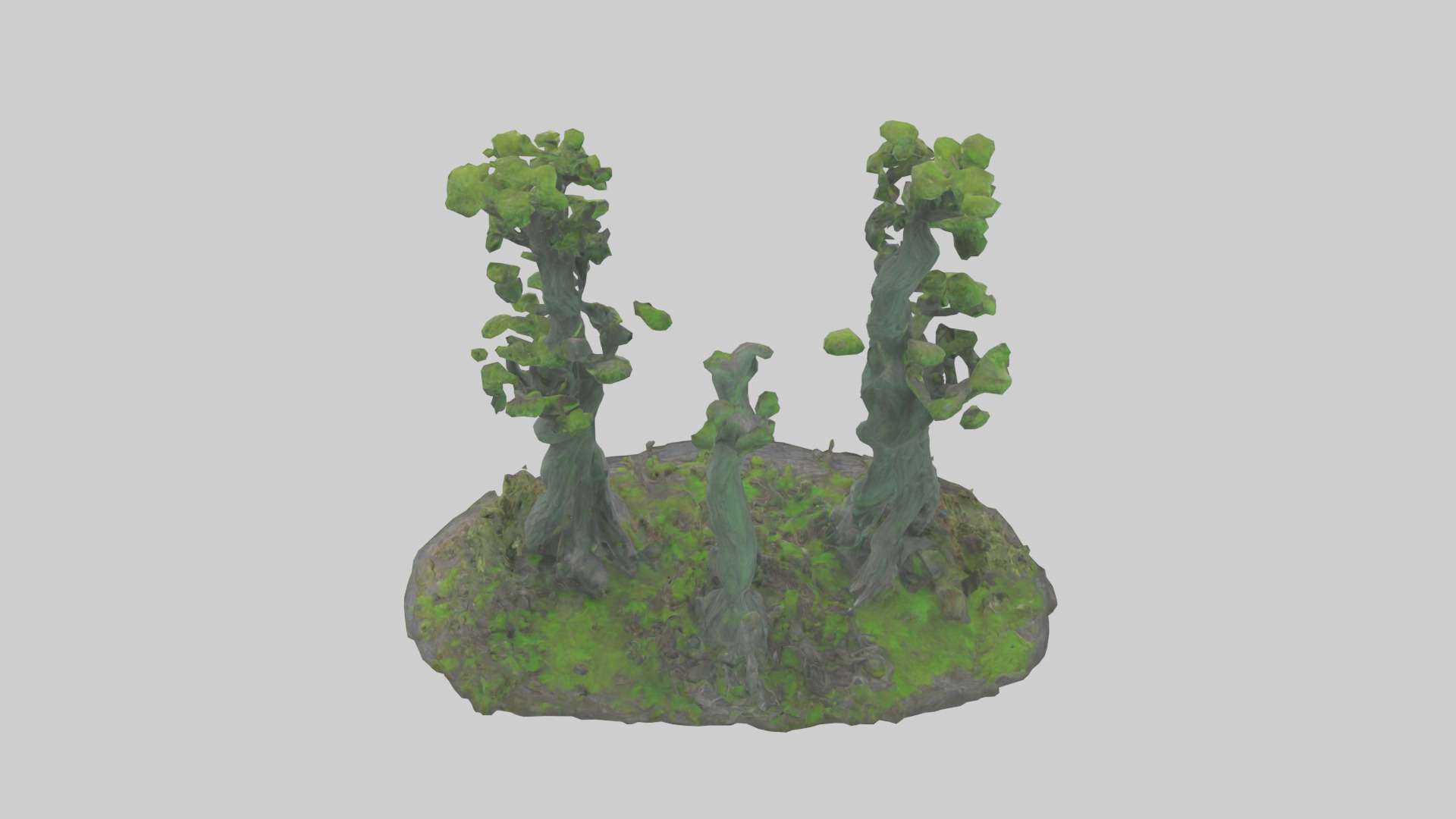 Guardians of the Forest Statue model Low-poly 3D model_15