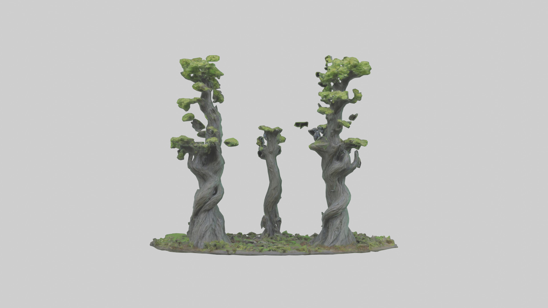 Guardians of the Forest Statue model Low-poly 3D model_9