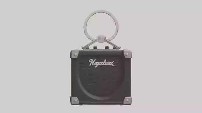 Guitar amplifier keychain model Low-poly 3D model