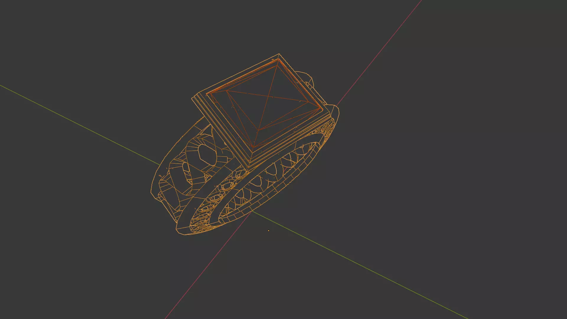 High-Quality Jewelry Design Low-poly 3D model